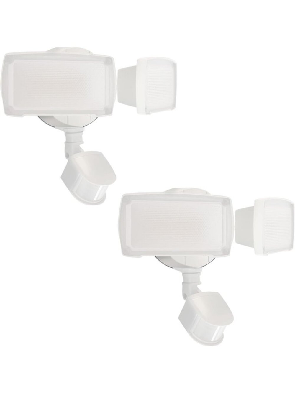 2 Pack 19W LED Motion Sensor Flood Lights, Adjustable Heads, 2000LM, Waterproof